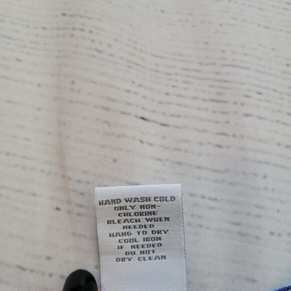 Soft Surroundings Size M 100% Silk Seaglass Tides Tunic Top Beaded Sheer Style - Picture 8 of 10